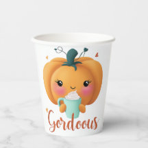 Gourdgeous Pumpkin Paper Cu