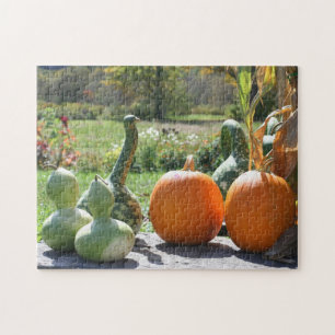 Gourds And Pumpkins Farm Stand 2 Fall  Jigsaw Puzzle