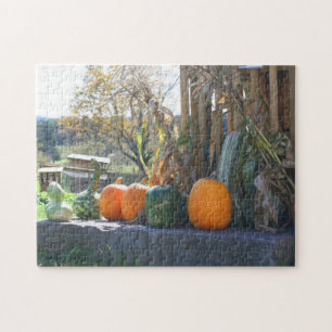 Gourds And Pumpkins Farm Stand Autumn  Jigsaw Puzzle