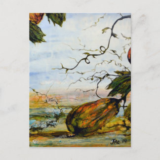 Gourds, Original Art by JAC Postcard