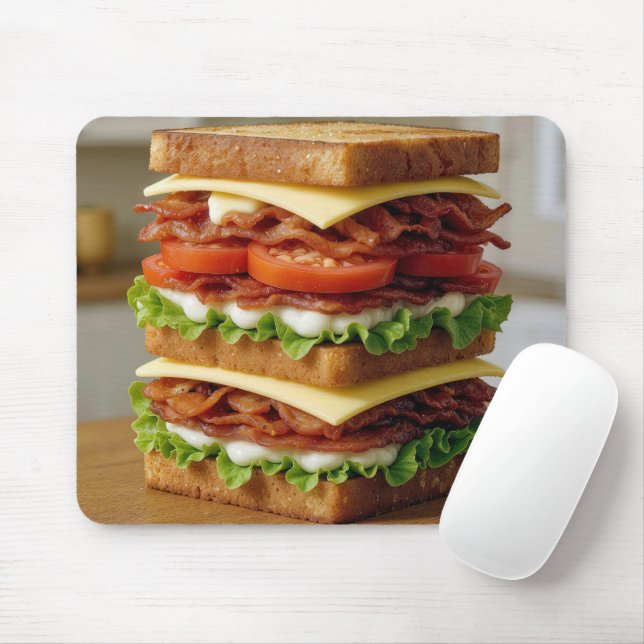 Gourmet B.L.T. Sandwich Mouse Pad (With Mouse)