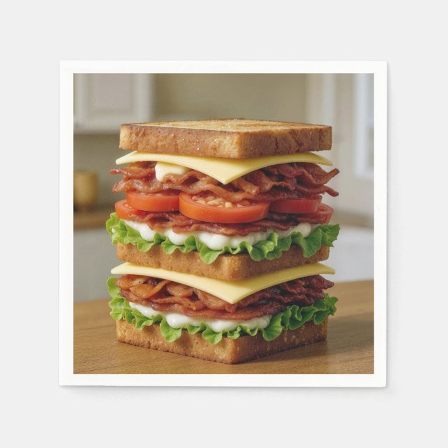 Gourmet B.L.T. Sandwich Napkin (Front)