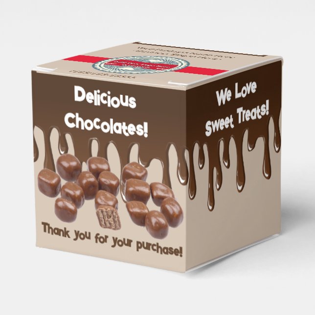 Gourmet Candy Favour Box (Front Side)