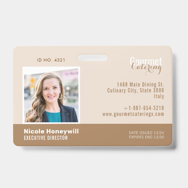 Gourmet Catering Company Badge (Front)