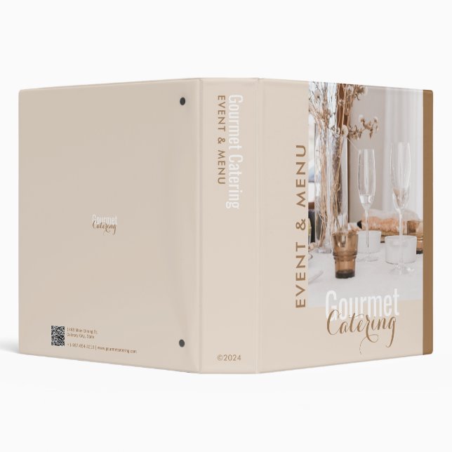 Gourmet Catering  Ring Binder (Background)