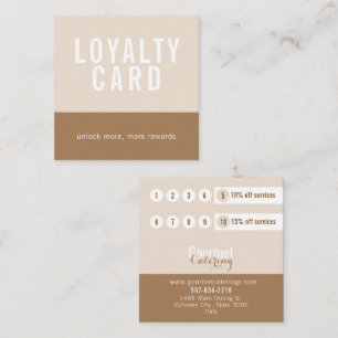 Gourmet Catering Square Loyalty Card
