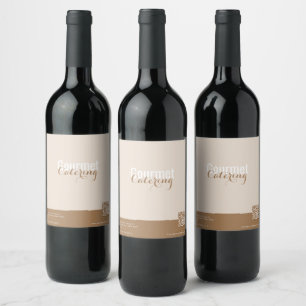 Gourmet Catering Wine Label