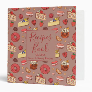 Gourmet Cheesecake & Bakery Delights Pattern Binder