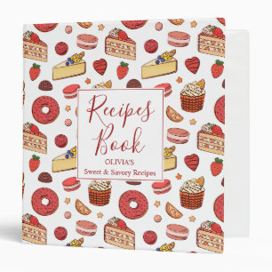 Gourmet Cheesecake & Bakery Delights Pattern Binder