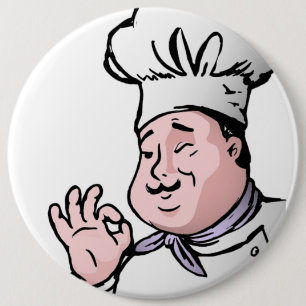 GOURMET CHEF 6 INCH ROUND BUTTON
