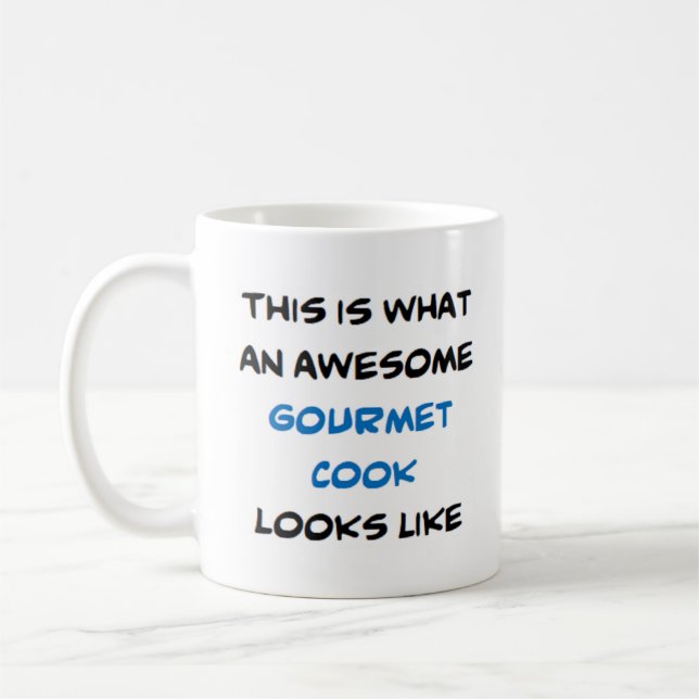gourmet cook, awesome coffee mug (Left)