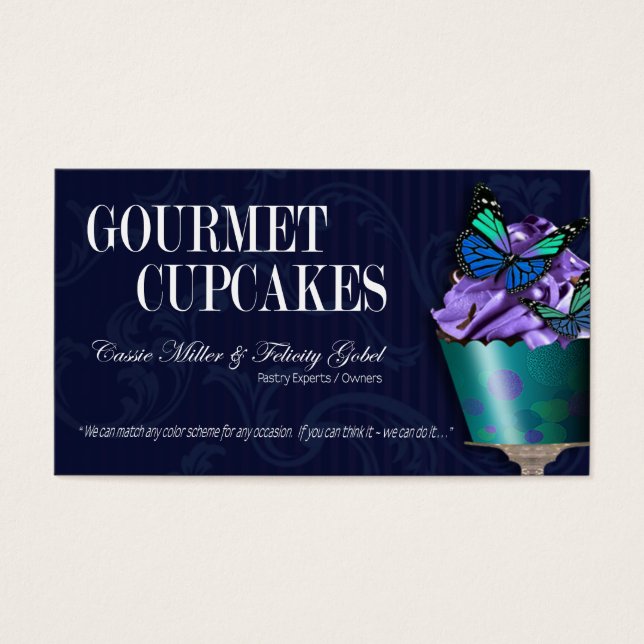 "Gourmet Cupcakes" - Fancy Desserts, Pastries (Front)