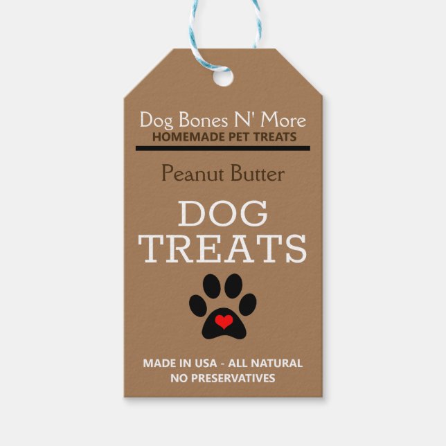 Gourmet Dog Treats | Custom Labels (Front)
