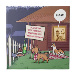 Gourmet Dogs Funny Tile