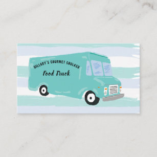 Gourmet Food Truck Business Cards