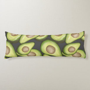 Gourmet Fresh Cut Vegan Avacados Body Pillow
