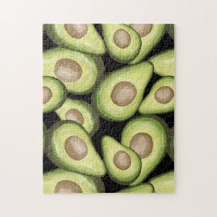 Gourmet Fresh Cut Vegan Avacados Jigsaw Puzzle