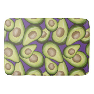 Gourmet Fresh Cut Vegan Avocado Pattern Bath Mat