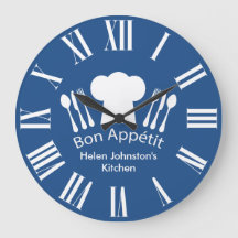 Gourmet Kitchen Bon Appetit Blue and White
