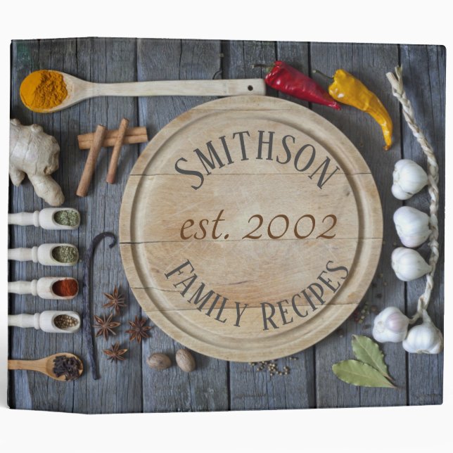 Gourmet Kitchen Recipes Binder (Front/Spine)