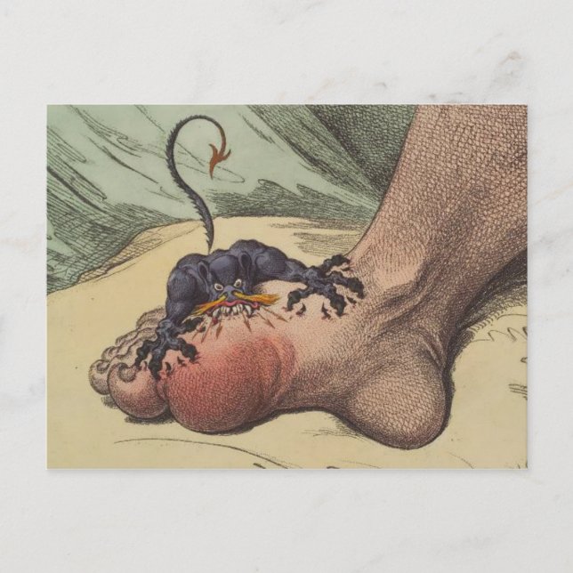 Gout Monster Postcard (Front)
