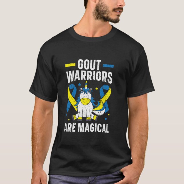 Gout Warriors Are Magical Unicorn Gout Awareness A T-Shirt (Front)