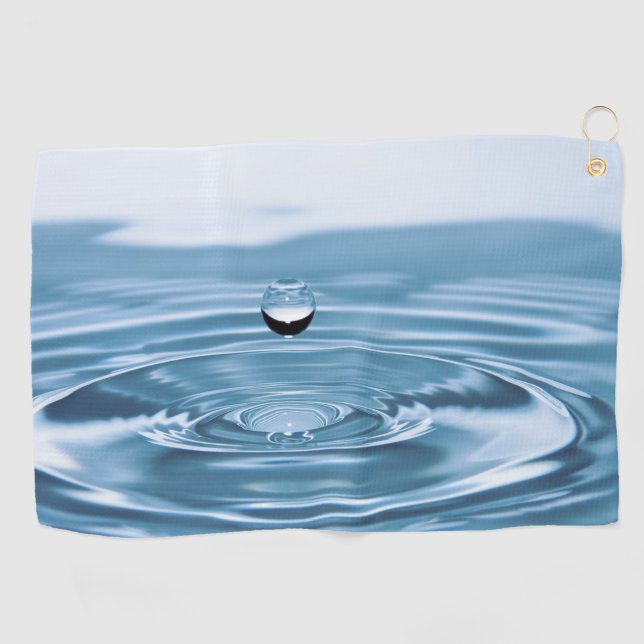 gouttelette d'eau tombant dans l'eau Serviettes (Horizontal)