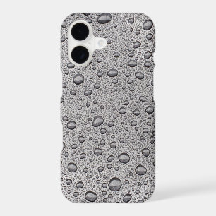 gouttelettes d'eau gris