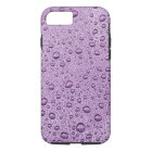 Gouttelettes d'eau violette