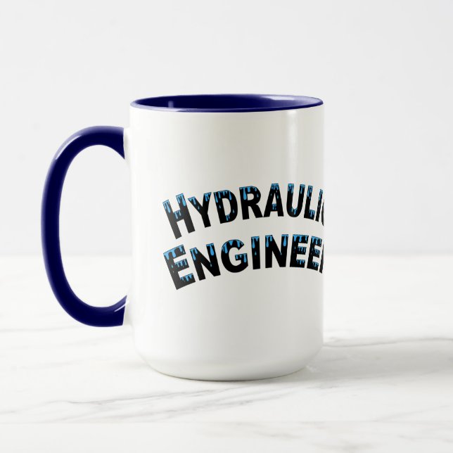 Gouttes d'eau du génie hydraulique Mug (Gauche)