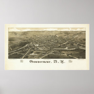 Gouverneur NY 1885 Poster