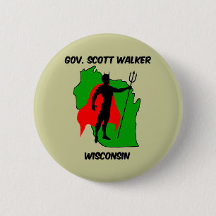 Gov Scott Walker 2 Inch Round Button
