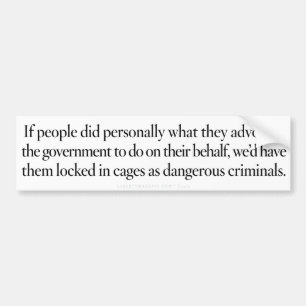 Government Advocate Bumper Sticker
