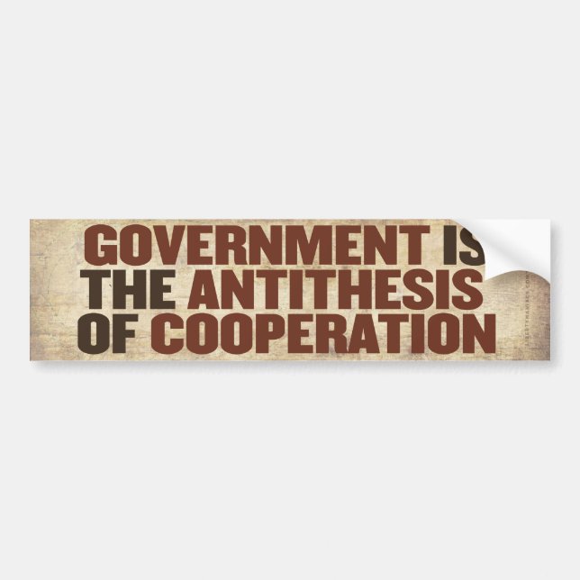 Government Bumper Sticker (Front)