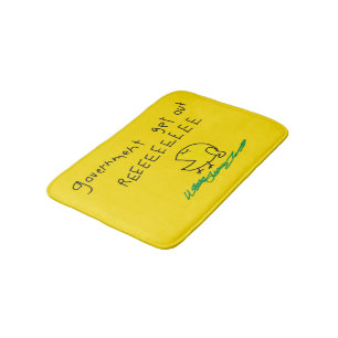 Government get out REE SNEKRIGHT Gadsden Flag Bath Mat
