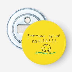 Government get out REE SNEKRIGHT Gadsden Flag Bottle Opener