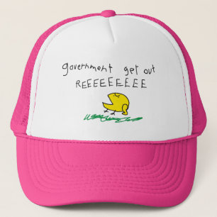 Government get out REE SNEKRIGHT Gadsden Flag Trucker Hat
