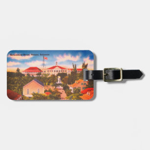 Government House, Nassau, Bahamas Vintage Photo Luggage Tag