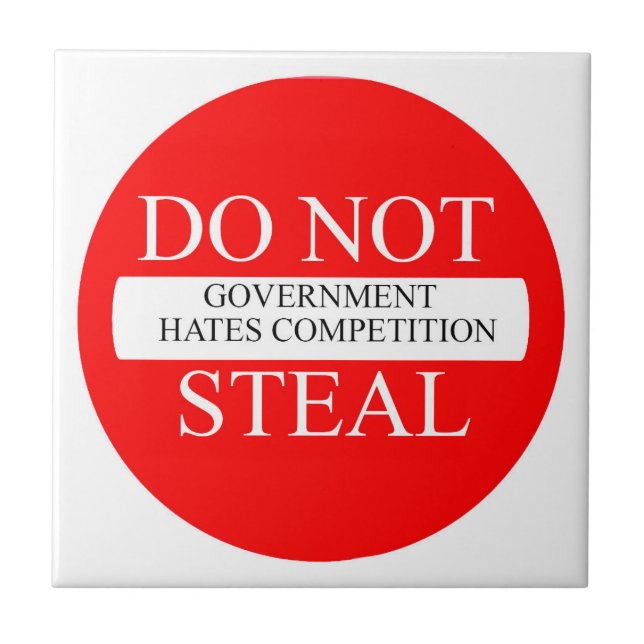 Government hummer stickers for Ceramic Photo Tile (Front)