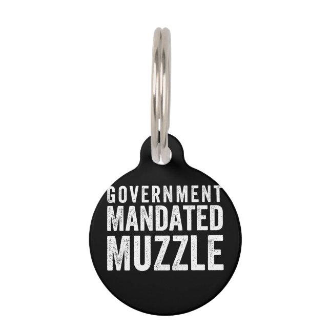 Government Mandated Muzzle Pet Tag (Front)