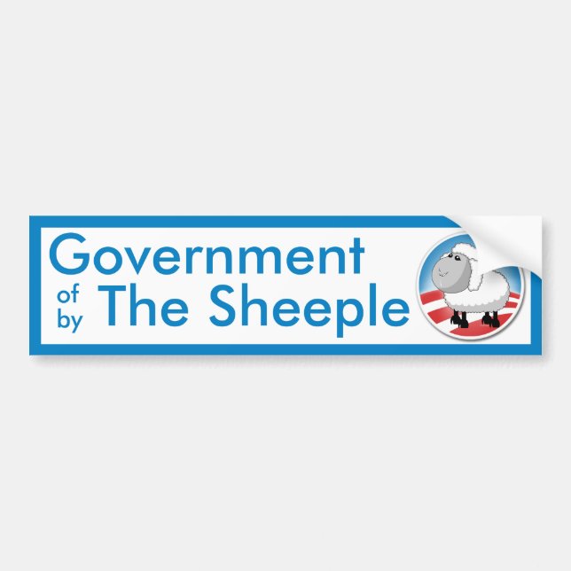 Government of the Sheeple Bumper Sticker (Front)
