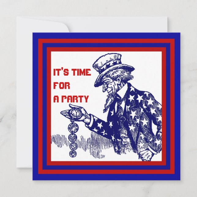 GOVERNMENT OR MILITARY RETIREMENT PARTY INVITATION (Front)