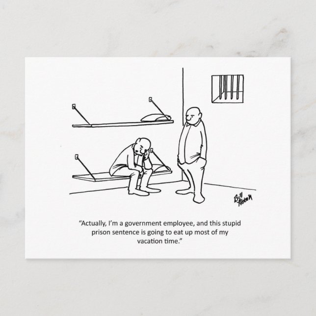 Government/Political Humour Postcard (Front)