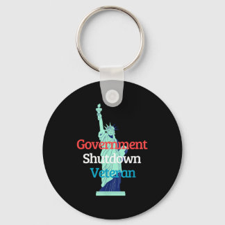 Government Shutdown Veteran Keychain