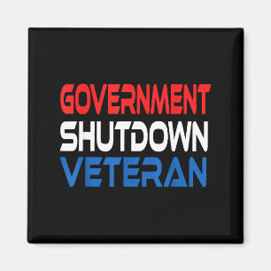 Government Shutdown Veteran Magnet