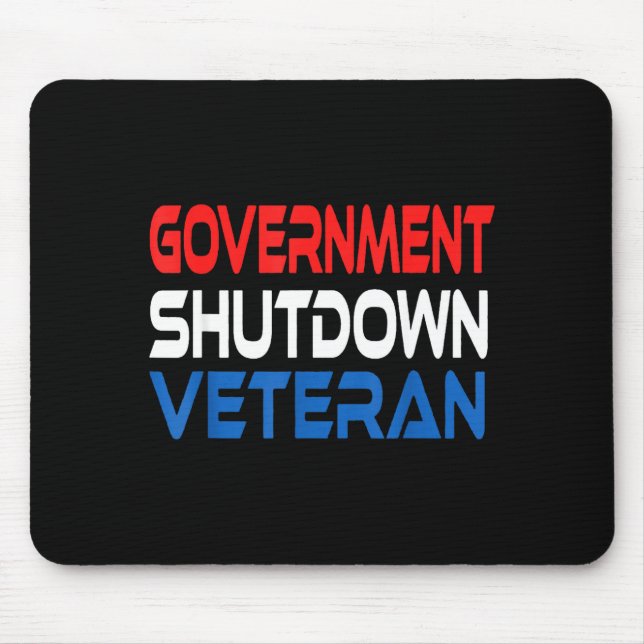 Government Shutdown Veteran  Mouse Pad (Front)