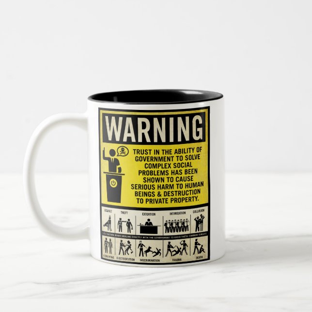 Government Warning Mugs (Left)