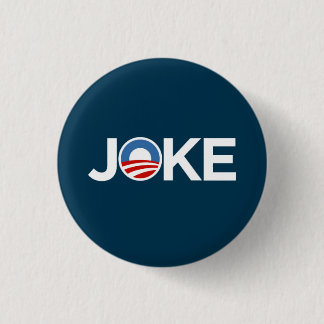 Government's a Joke (Dark Blue) 1 Inch Round Button