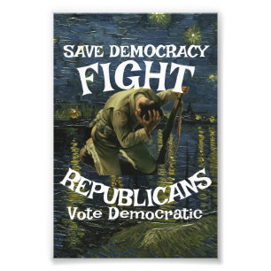 GOVERNOR FBI FEMA VOTE DEMOCRATIC PARTY 2026 2028 PHOTO PRINT