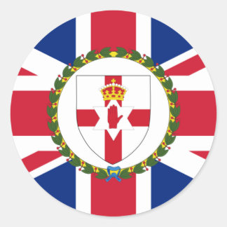 Governor Of Northern Ireland, United Kingdom flag Classic Round Sticker